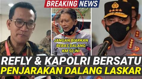 1 THN TAK ADA KEJELASAN REFLY KAPOLRI LANGSUNG TINDAK TEGAS DALANG