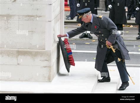 Annual Remembrance Sunday ceremony in Whitehall, London, where Royalty, senior politicians, and ...