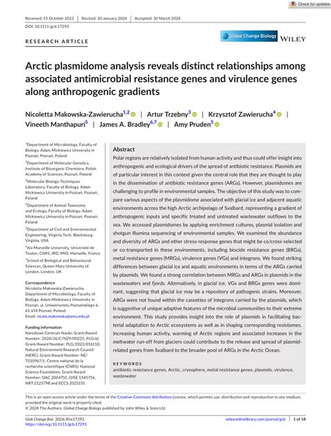 Pdf Arctic Plasmidome Analysis Reveals Distinct Relationships Among