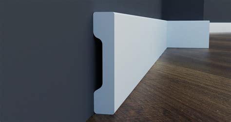 Плинтус дюрополимерный LPC-32 (2000 x 58 x 12 мм) цена за м/пог ...
