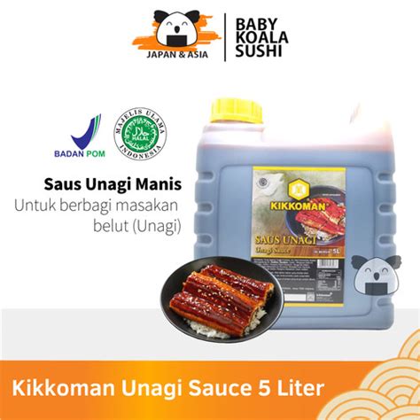 Jual Kikkoman Saus Unagi Jepang L Unagi Sauce Halal Jerigen L