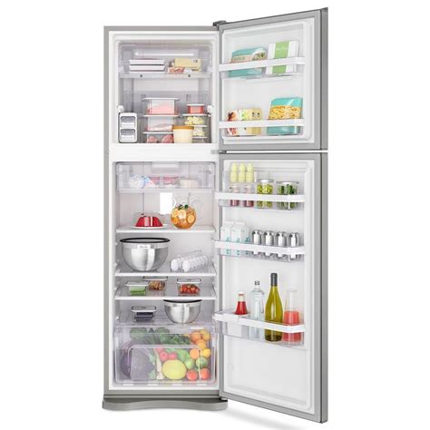 Geladeira Top Freezer Duplex Electrolux 402 Litros Frost Free Inox