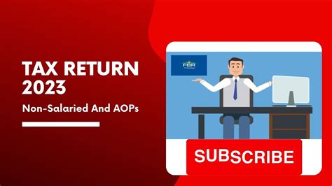 Non Salaried Income Tax Filing Return Aop Income Tax Return Filing