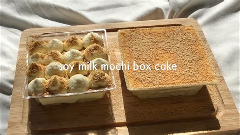 Soy Milk Mochi Box Cake Recipe YouTube