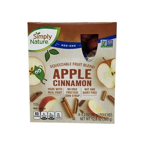 Simply Nature Apple Cinnamon Squeezable Fruit Blend 3 2 Oz Instacart