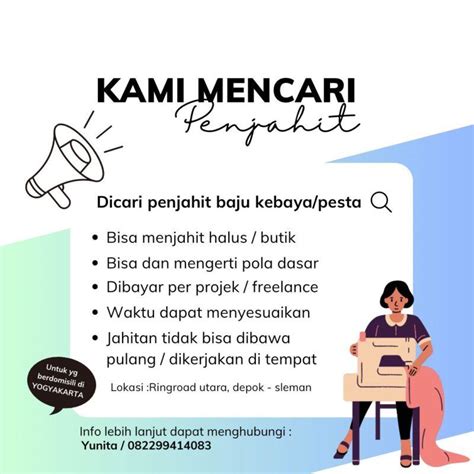 Lowongan Kerja Penjahit Butik Di Meething Lokerjogja Id