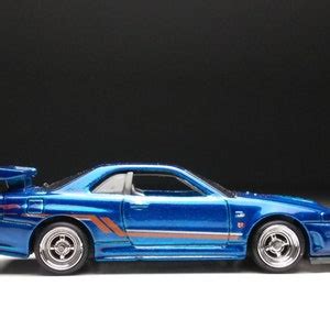 Nissan Skyline Gt R R Hot Wheels Custom Real Rubber Tires Etsy