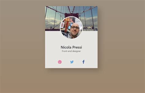 15+ Bootstrap Profile Card Examples - OnAirCode