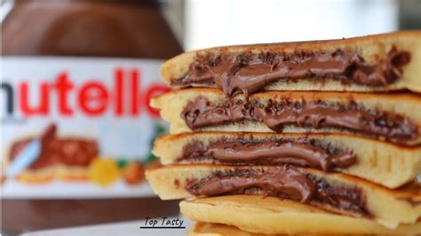 Nutella Stuffed Pancake Recipe How To Make Nutella Pancake Top