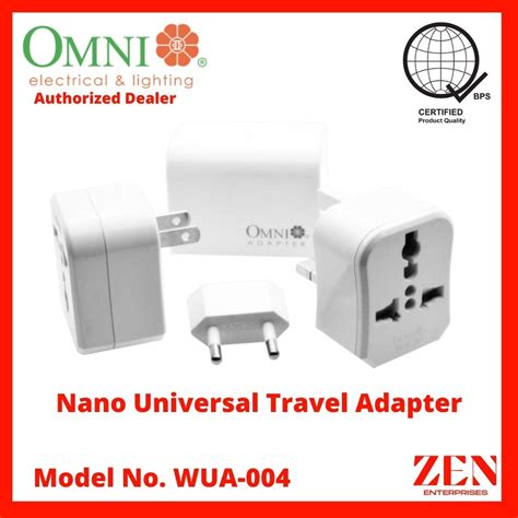 Omni Wua Nano Universal Travel Adapter Socket Plug Outlet Adapter