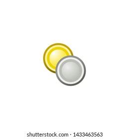 Coins Vector Icon Isolated Coin Emoji Stock Vector (Royalty Free) 1433463563