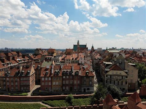 Amazing View From Above The Capital Of Poland Great Warsaw City