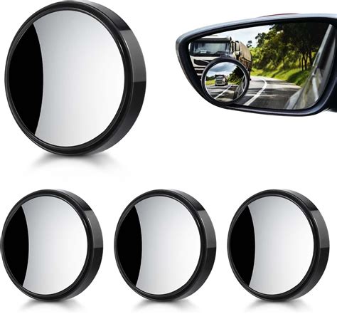 Amazon Pack Blind Spot Mirror Round Hd Glass Frameless