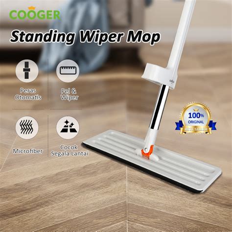 Jual COOGER Alat Pel Lantai New Ultra White Standing Wiper Mop