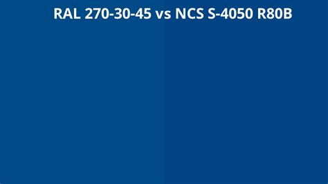 Ral 270 30 45 Vs Ncs S 4050 R80b Ral Colour Chart Uk