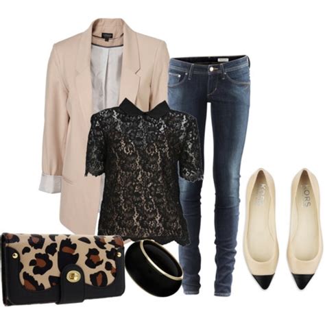 Nude And Black Polyvore