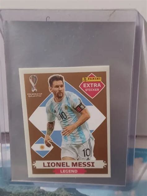 Extra Sticker Lionel Messi Legend Bronze World Cup Qatar Collector