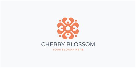 symbol Cherry blossom logo design vector template. 19515318 Vector Art ...