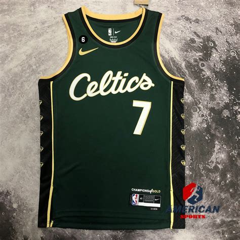 Masculino Camisa Nba Boston Celtics Jaylen Brown Green