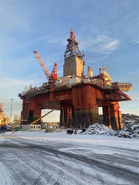 West Hercules Har Ankommet Han Ytangen Industri Energi Odfjell