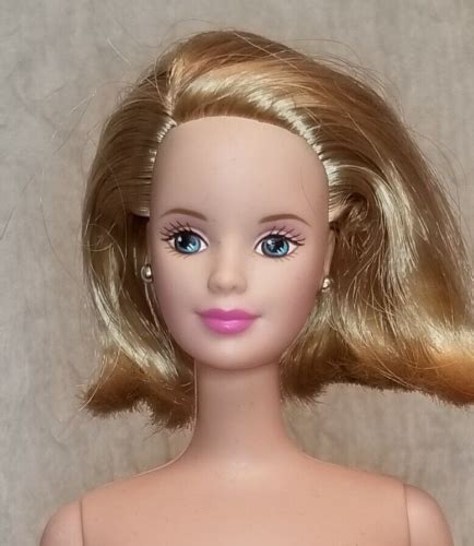 Nude Mackie Face Sculpt Long Blonde Bob Hairdo Pink Lip EBay