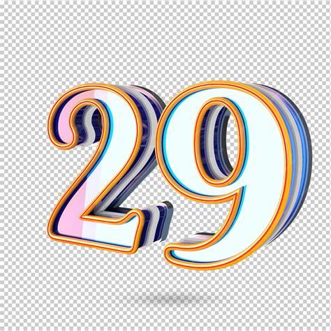 Premium PSD | Number 29 