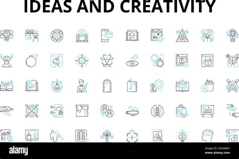 Ideas Y Creatividad Lineal Conjunto De Iconos Ingenio Innovaci N