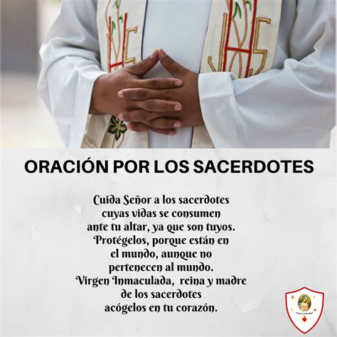 Oración por los sacerdotes Frases espirituales Frases religiosas