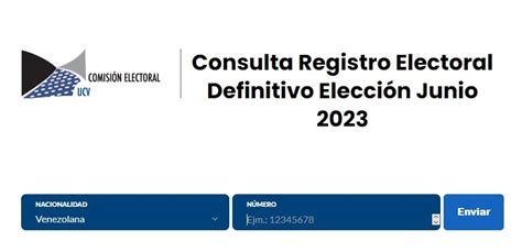 Elecciones Ucv Registro Electoral Definitivo Ya Se Puede Consultar