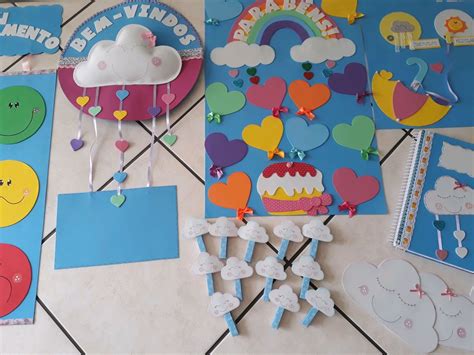 Kit Decoração Sala De Aula Chuva De Amor No Elo7 36C