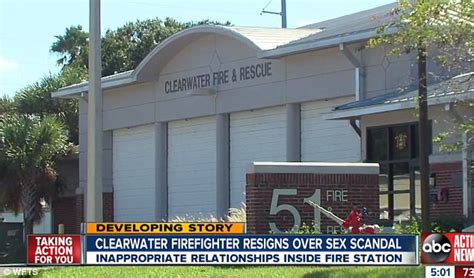 Florida Firefighter Resigns After Filming Himself Having Sex In Fire Station Daily Mail Online