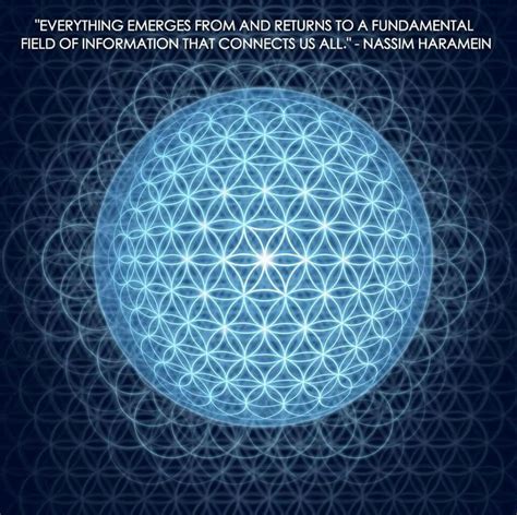 Flower Of Life In Blue