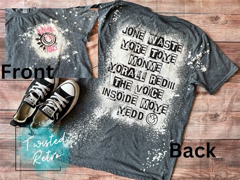 Don T Waste Your Time On Me Blink 182 Shirt Front And Back Etsy