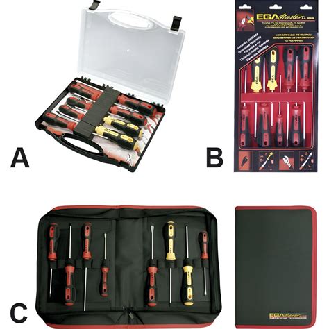 EGA Master Screwdriver Sets Screwdriver Types Included Phillips