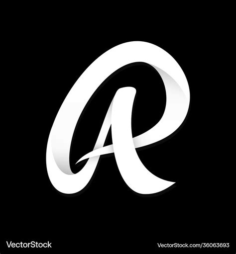 Creative Luxury Letter Ar Design Royalty Free Vector Image