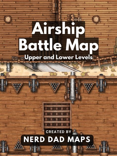 Airship Battle Map - Nerd Dad Maps | DriveThruRPG.com