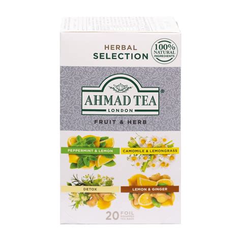 Ahmad Tea Té de hierbas selección de frutas y hierbas 4 tés de menta