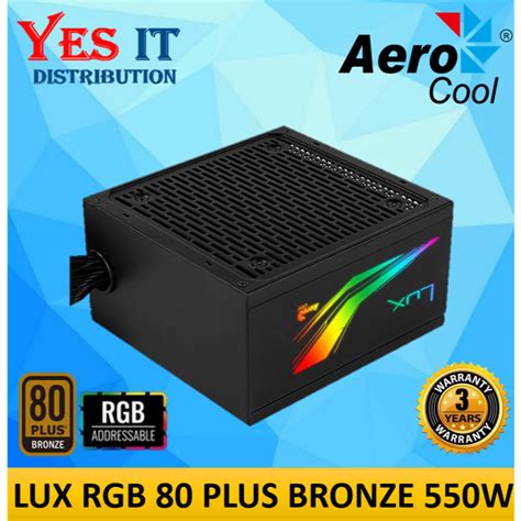 Aerocool Lux Non Rgb Rgb W W W Plus Bronze Power