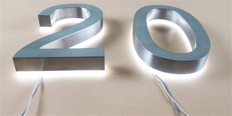 Illuminated Stainless Steel Letters Custom Made Backlit Led Sign Logo