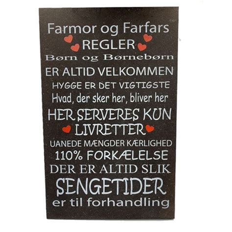 Farmor Og Farfars Regler Gaver Og Brugskunst K B En Personlig Gave