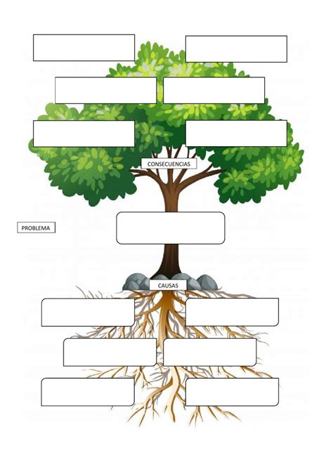 Diagrama De Rbol Plantilla Power Point Arbol De Problemas