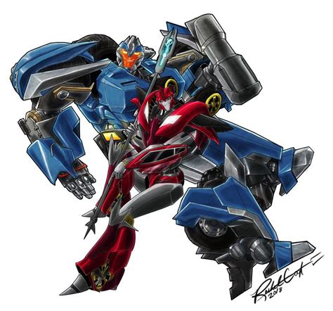 Breakdown & KnockOut Pin Up | Transformers Prime Amino