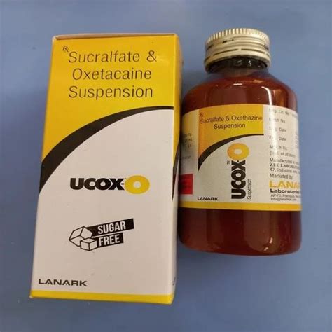 Ucoxo Sucralfate Oxetacaine Suspension Syrup 100 Ml At Rs 169 Bottle