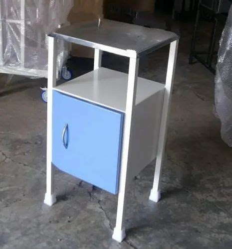 Mild Steel White Hospital Bedside Locker Epoxy Powder Coated At Rs