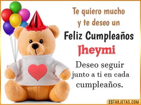 Feliz Cumpleaños Jheymi Imágenes  Tarjetas Y Mensajes