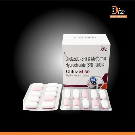 60 Mg Gliclazide Metformin Hydrochloride Tablet At 135 Box Glizid M