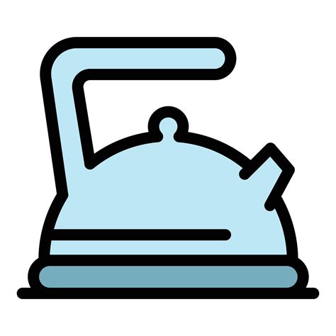 Steel Hot Kettle Icon Color Outline Vector 15042902 Vector Art At Vecteezy