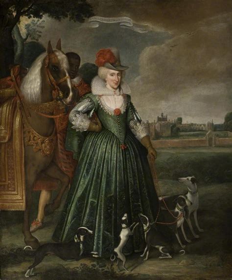 1617 Queen Anne Of Denmark By Paulus Van Somer The Elder Lamport Hall Lamport