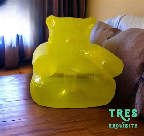 Gummy Bear Inflatable Sofa Cute Chair Lazy Sofa Sleeping Bag Home Yard