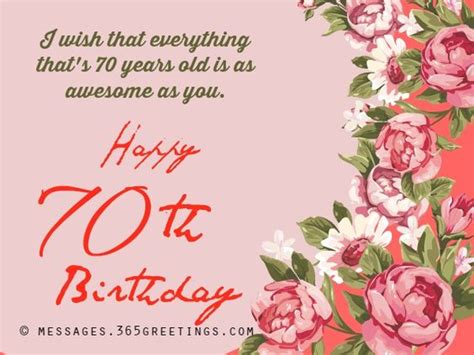 Happy 70th Birthday Wishes And Messages Ideas Birthday Wishes And